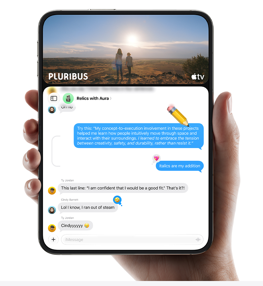 Самый большой экран iPhone. Внутренний дисплей с нанотекстурой, которая уменьшает блики.