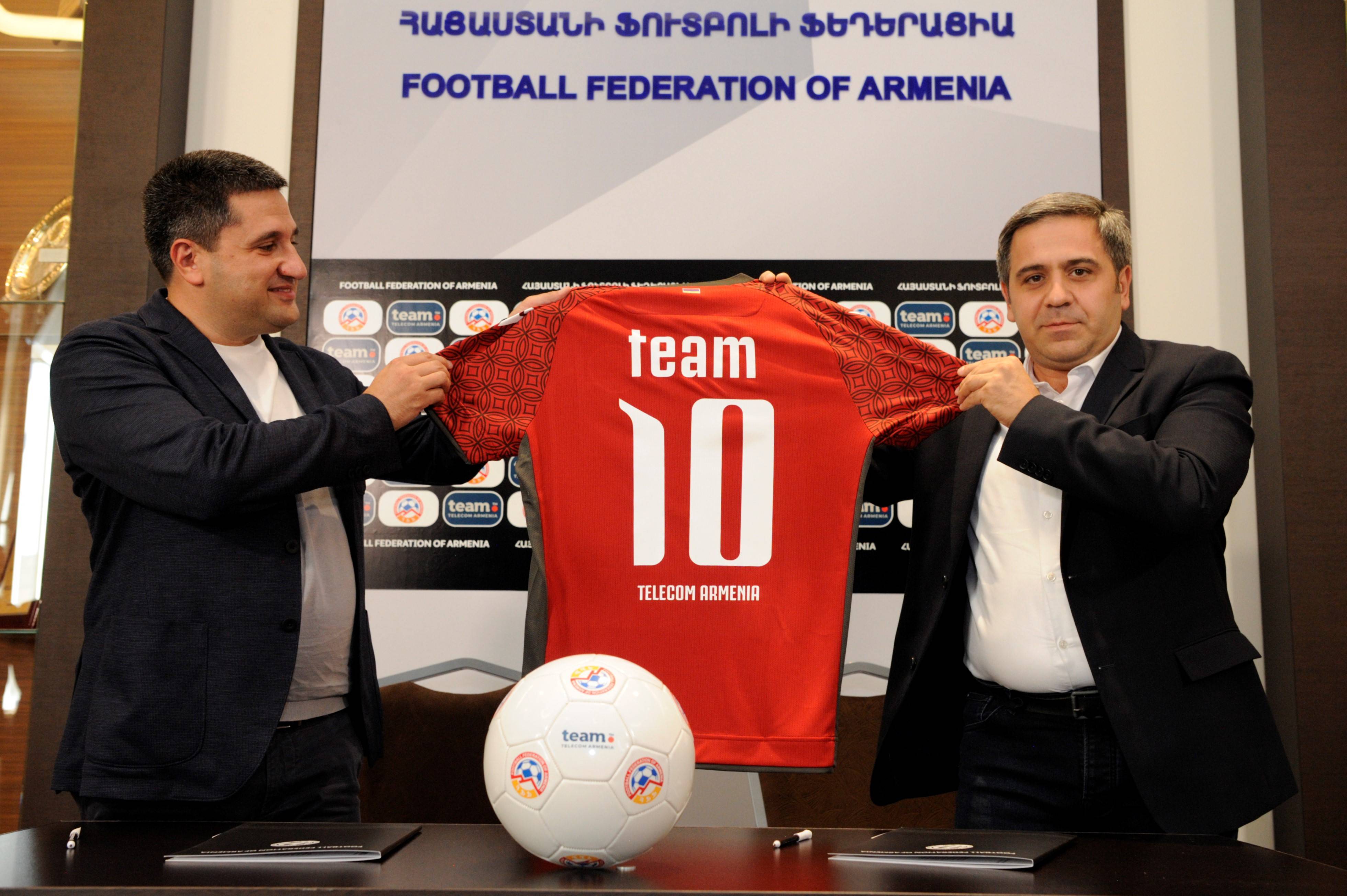 Team Telecom Armenia–ն՝ ֆուտբոլի ազգային հավաքականի գործընկեր