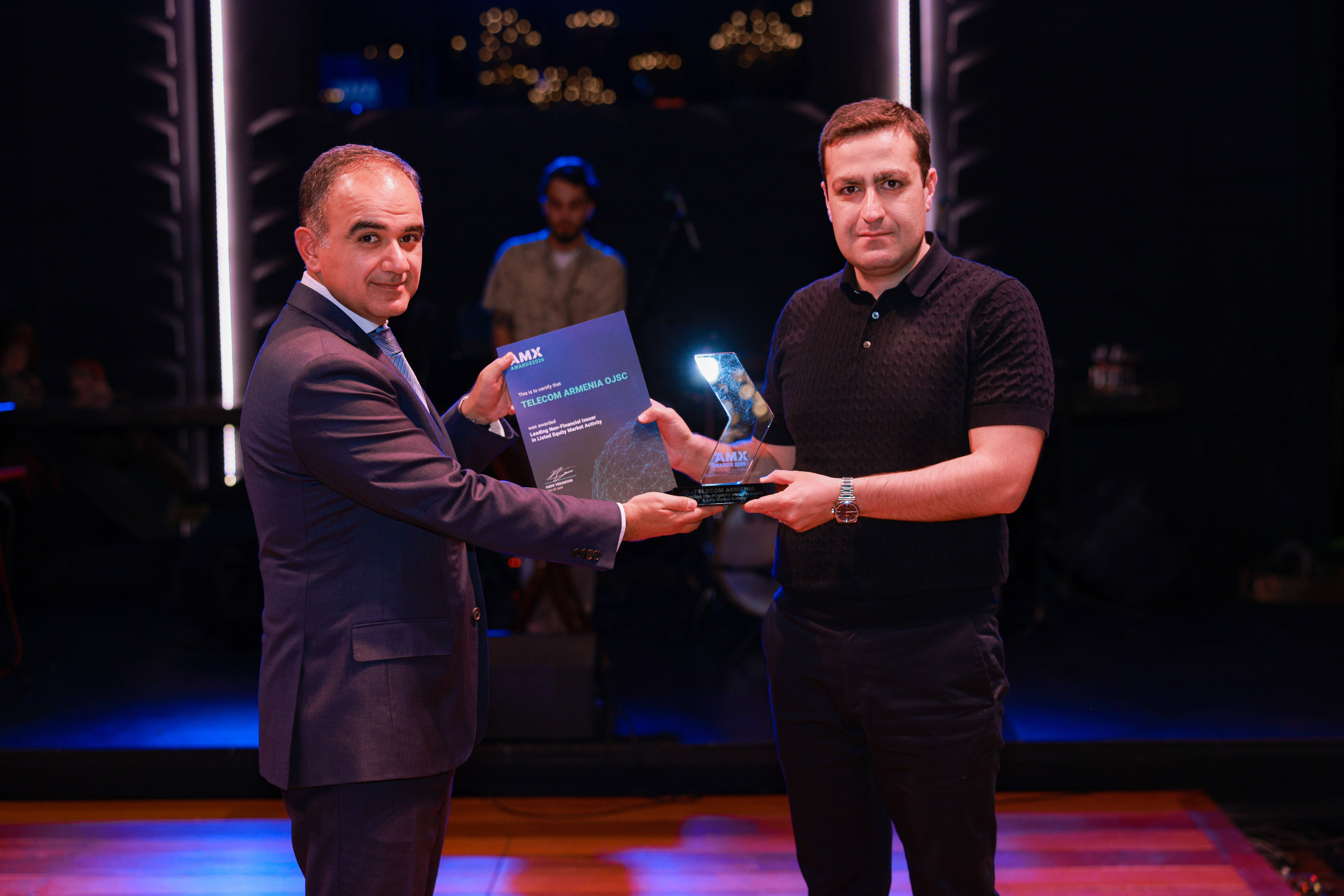 Team Telecom Armenia-ն ճանաչվել է «Ցուցակված բաժնետոմսերի շուկայում առաջատար ոչ ֆինանսական թողարկող
