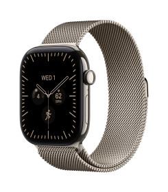 Apple Watch Ultra 4 GPS + Cellular 49mm Case with Natural Titanium Milanese Loop M