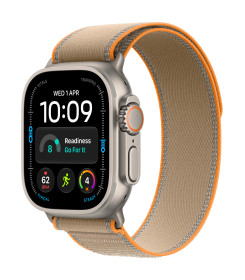 Apple Watch Ultra 4 GPS + Cellular 49mm Natural Titanium Case with Sand Trail Loop - M/L